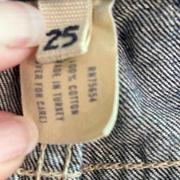 Ezra Fitch Raw Hem Woman’s Jeans Size 25 - Picture 2 of 7